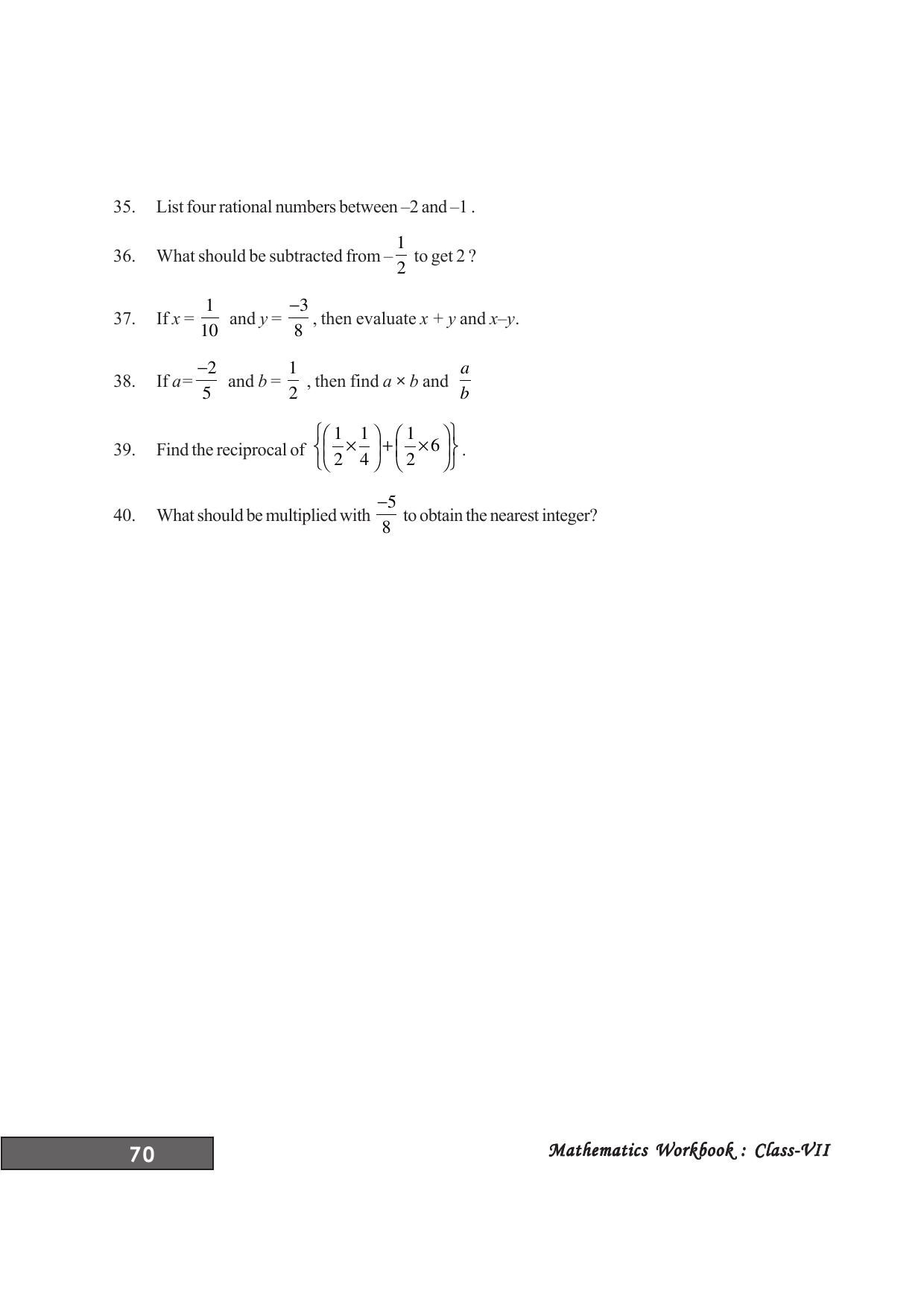 Tripura Board Class 7 Math English Version Workbooks - Page 74