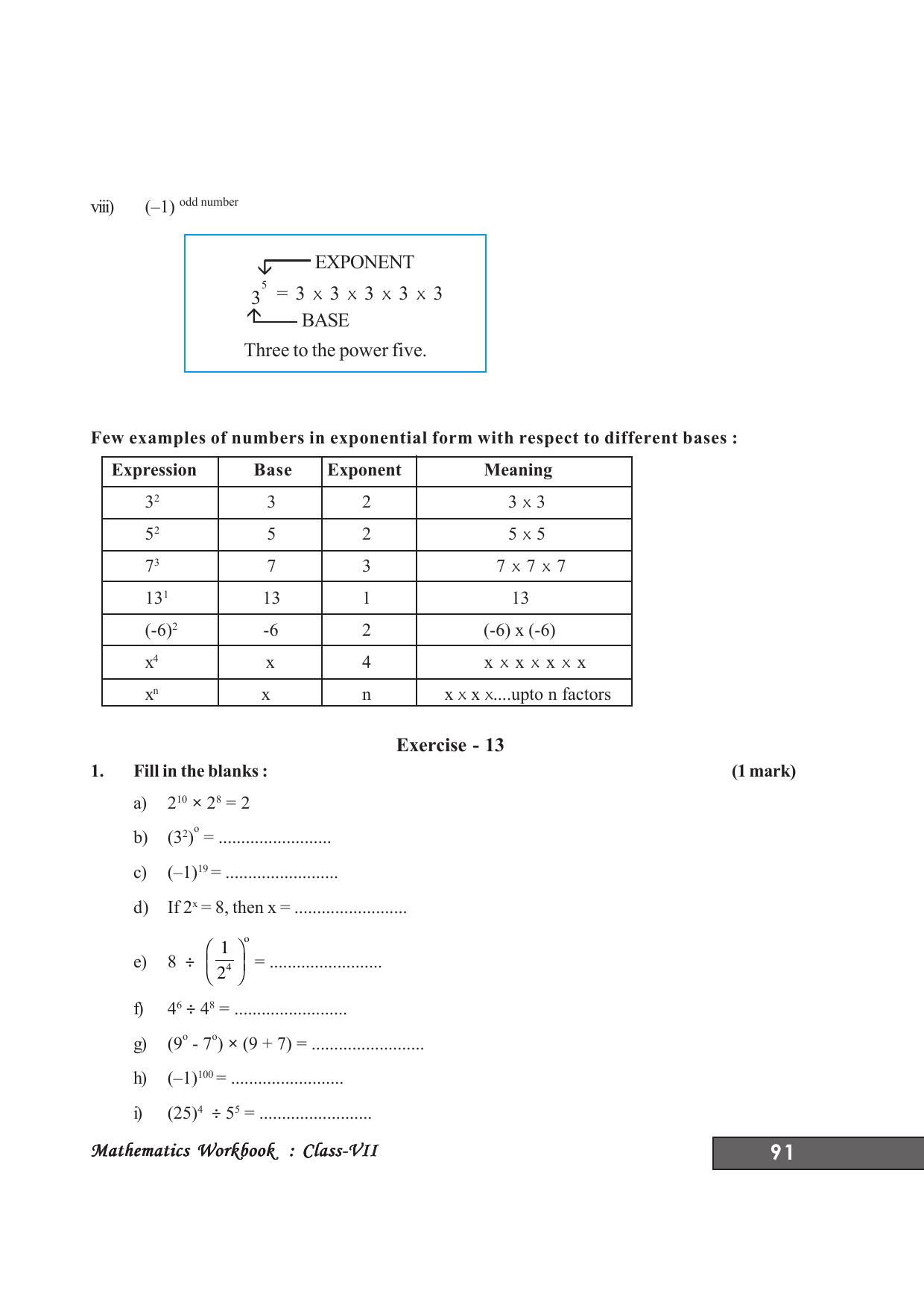 Tripura Board Class 7 Math English Version Workbooks - Page 95