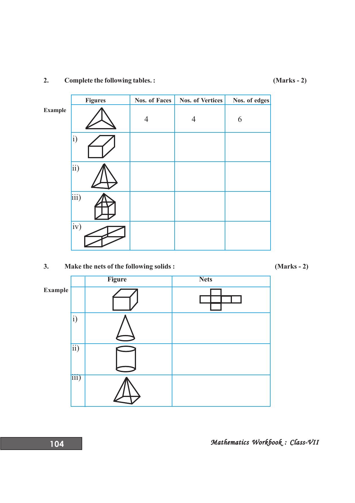 Tripura Board Class 7 Math English Version Workbooks - Page 108