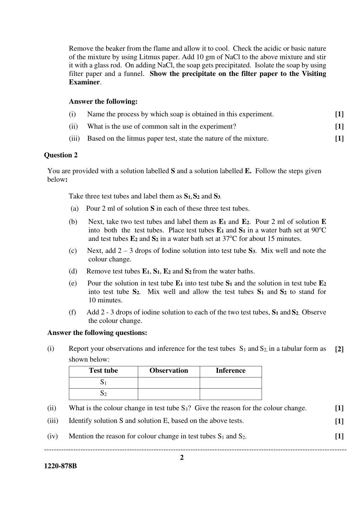 ISC Class 12 2020 Biotech Paper II Question Paper - Page 2