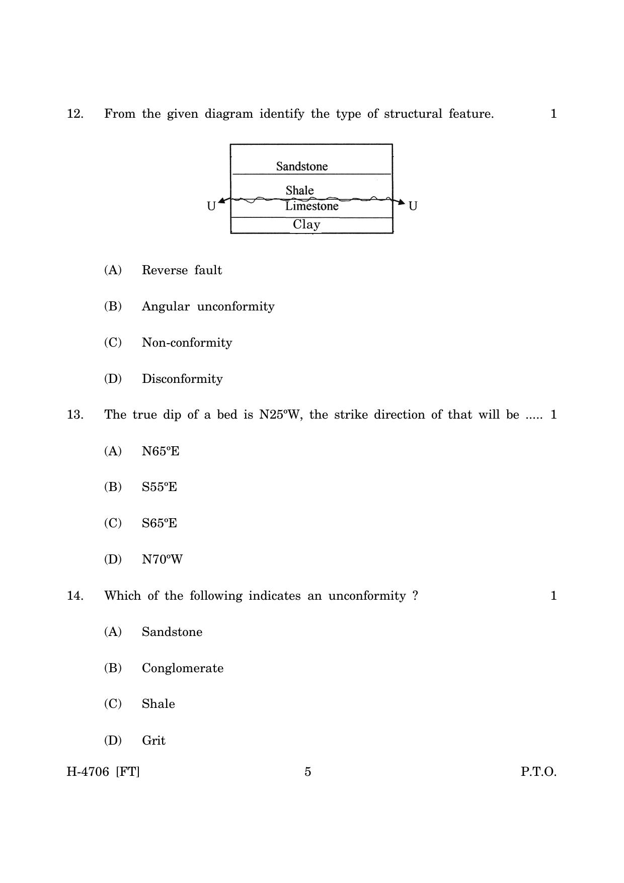 Goa Board Class 12 Geology (November 2022) Question Paper - Page 5