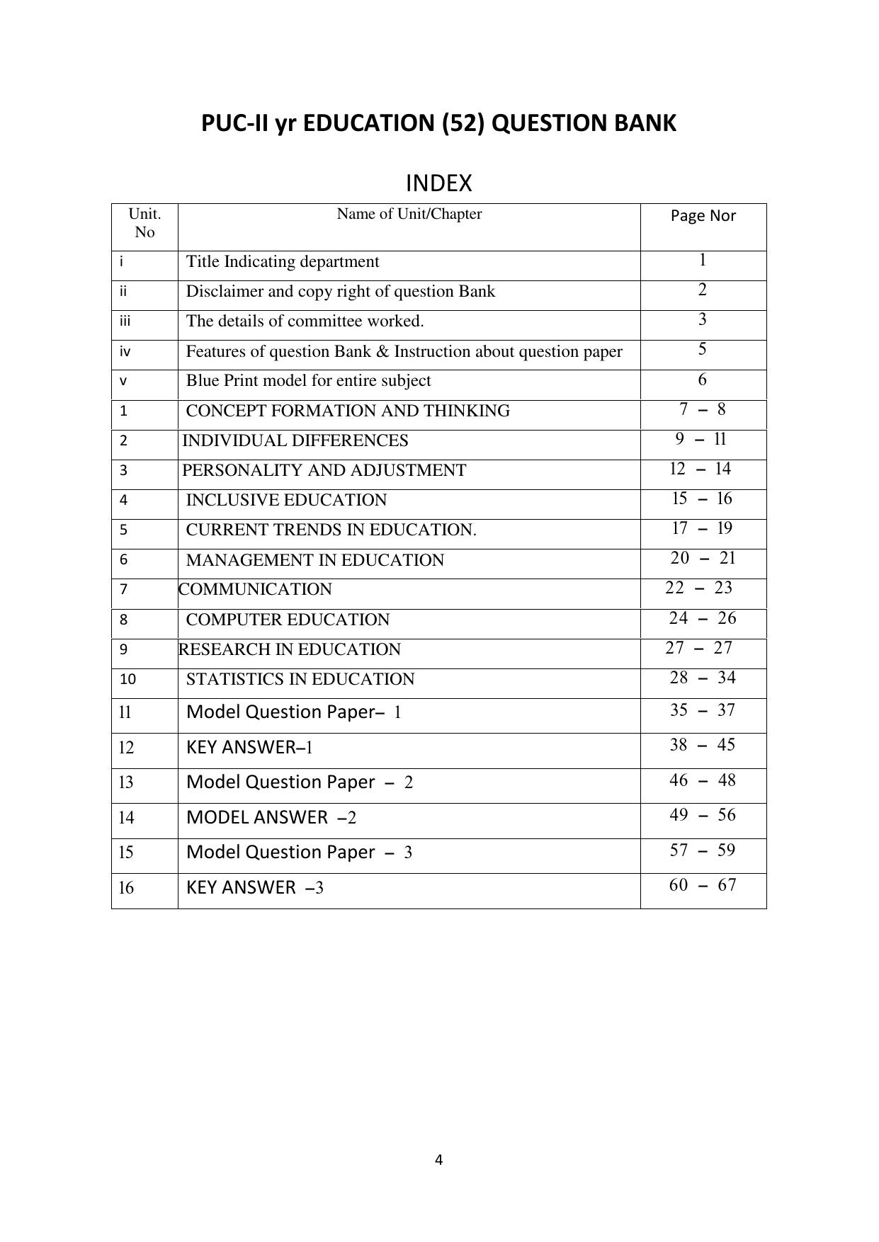 Karnataka 2nd PUC Question Bank for Education - Page 4