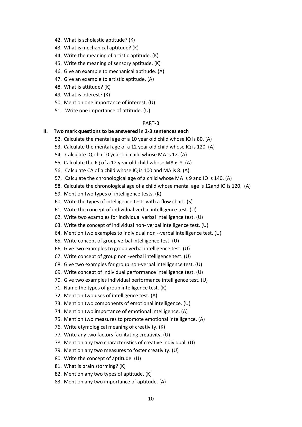 Karnataka 2nd PUC Question Bank for Education - Page 10