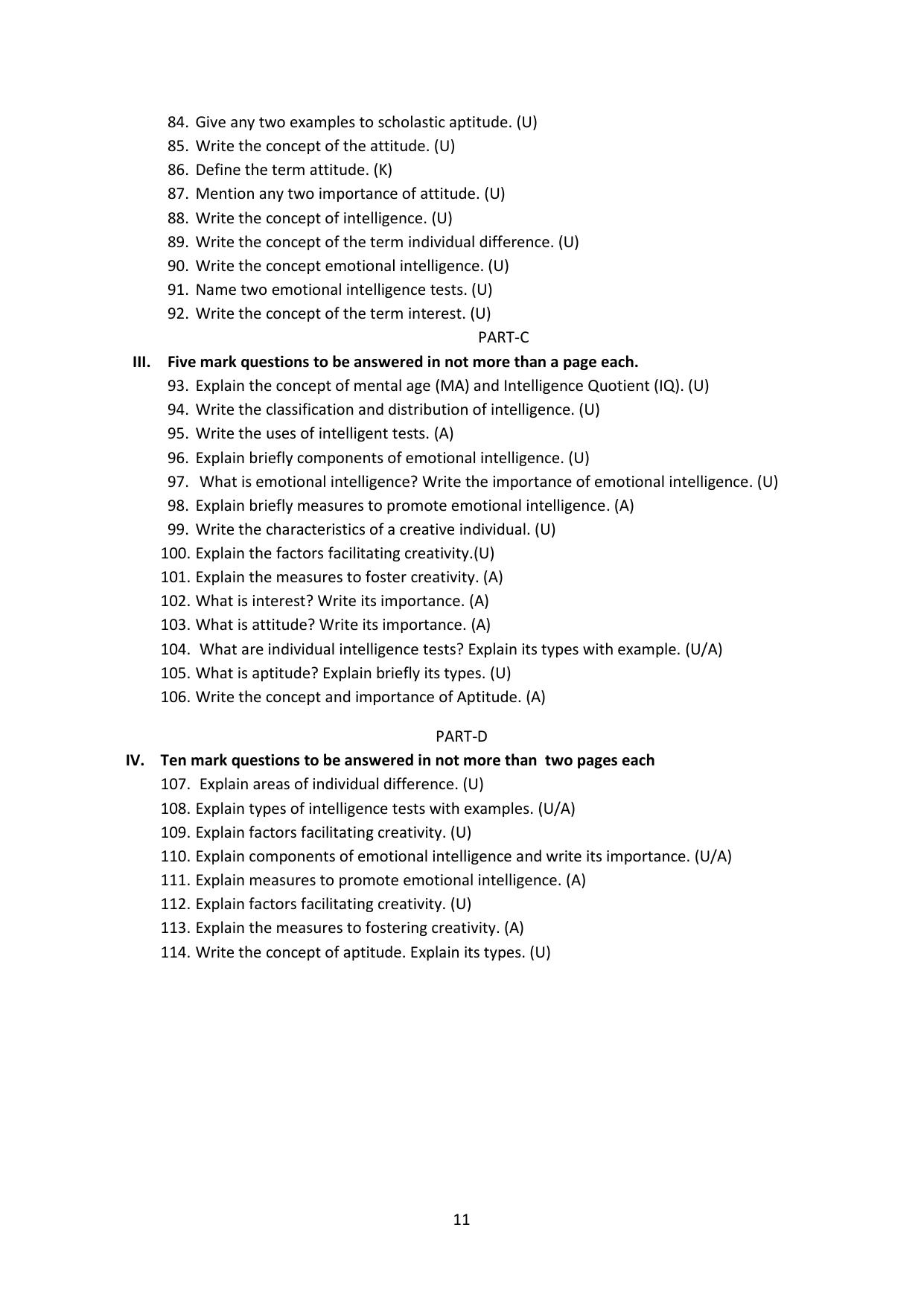 Karnataka 2nd PUC Question Bank for Education - Page 11