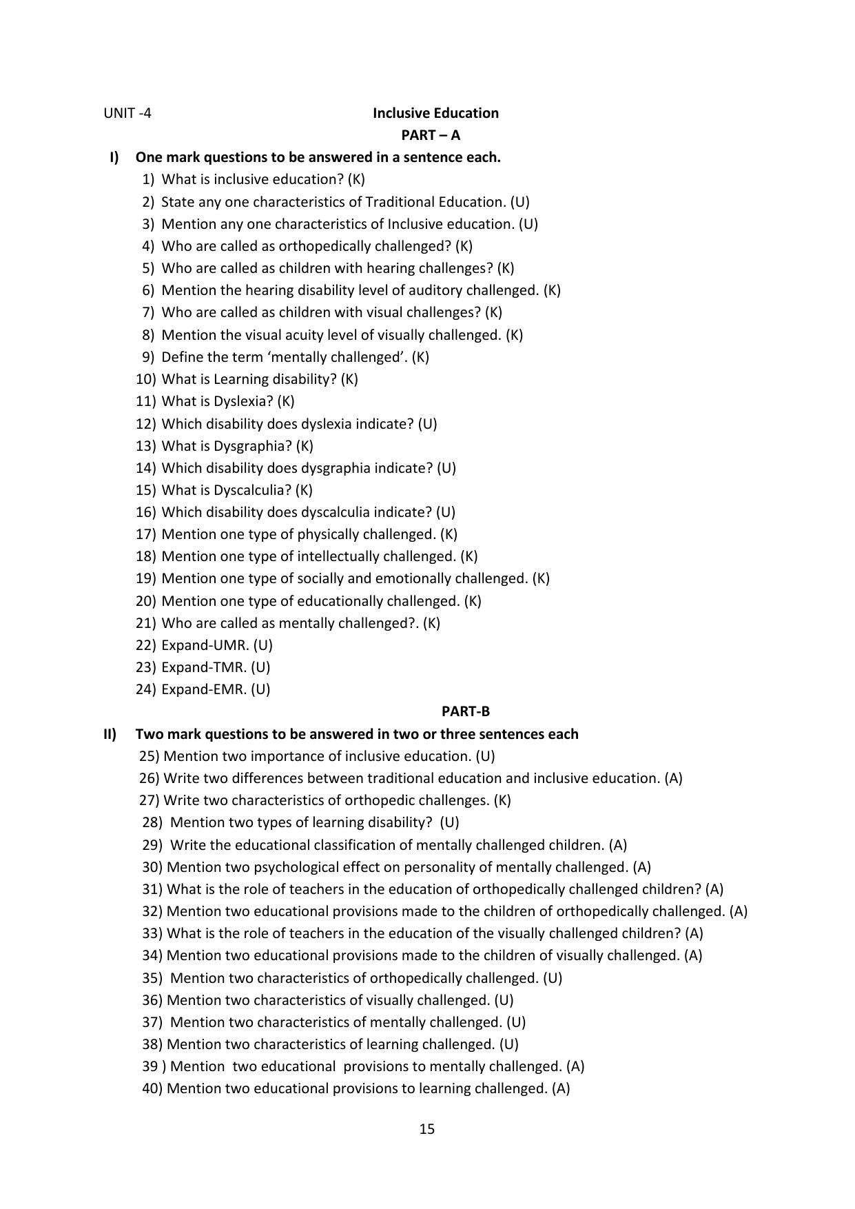 Karnataka 2nd PUC Question Bank for Education - Page 15