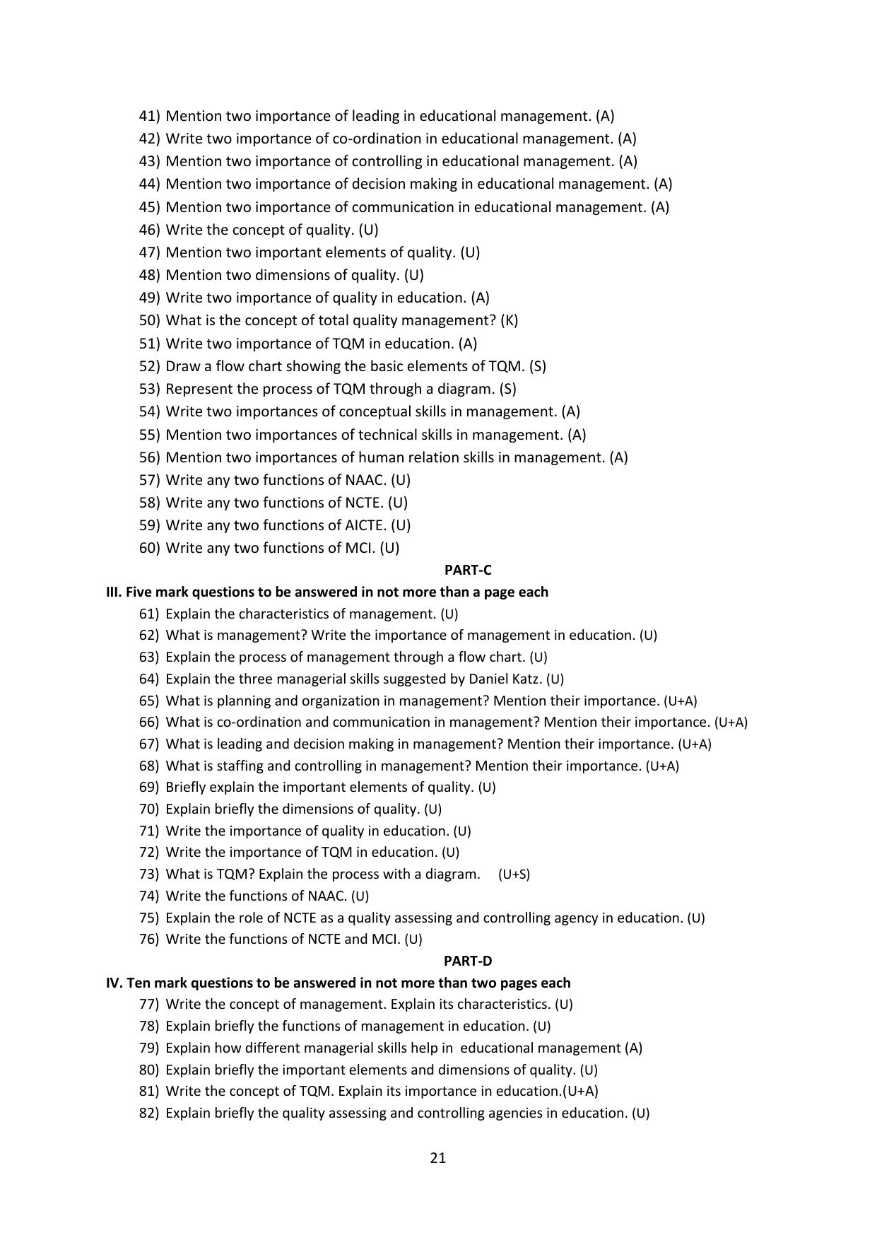 Karnataka 2nd PUC Question Bank for Education - Page 21