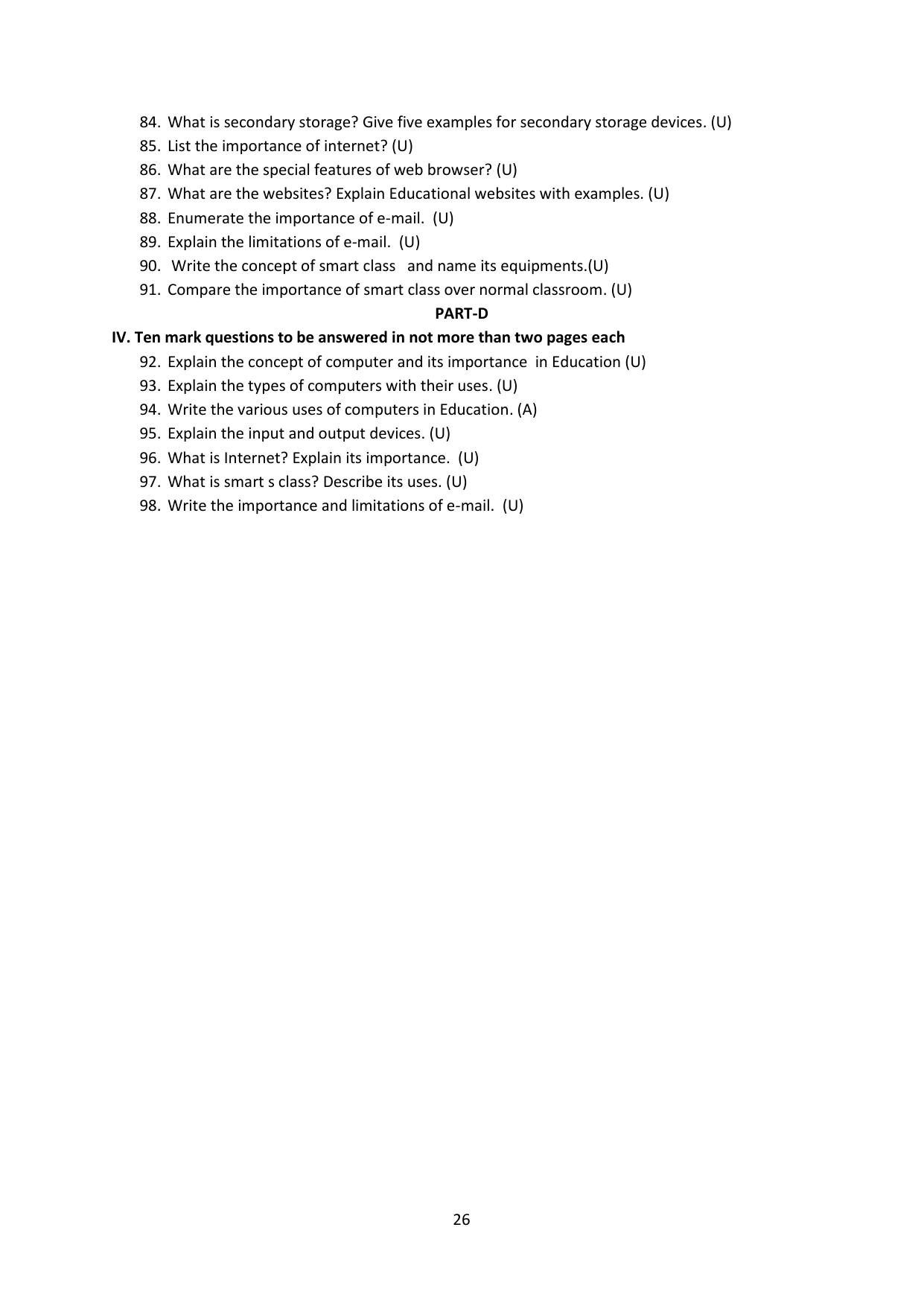 Karnataka 2nd PUC Question Bank for Education - Page 26
