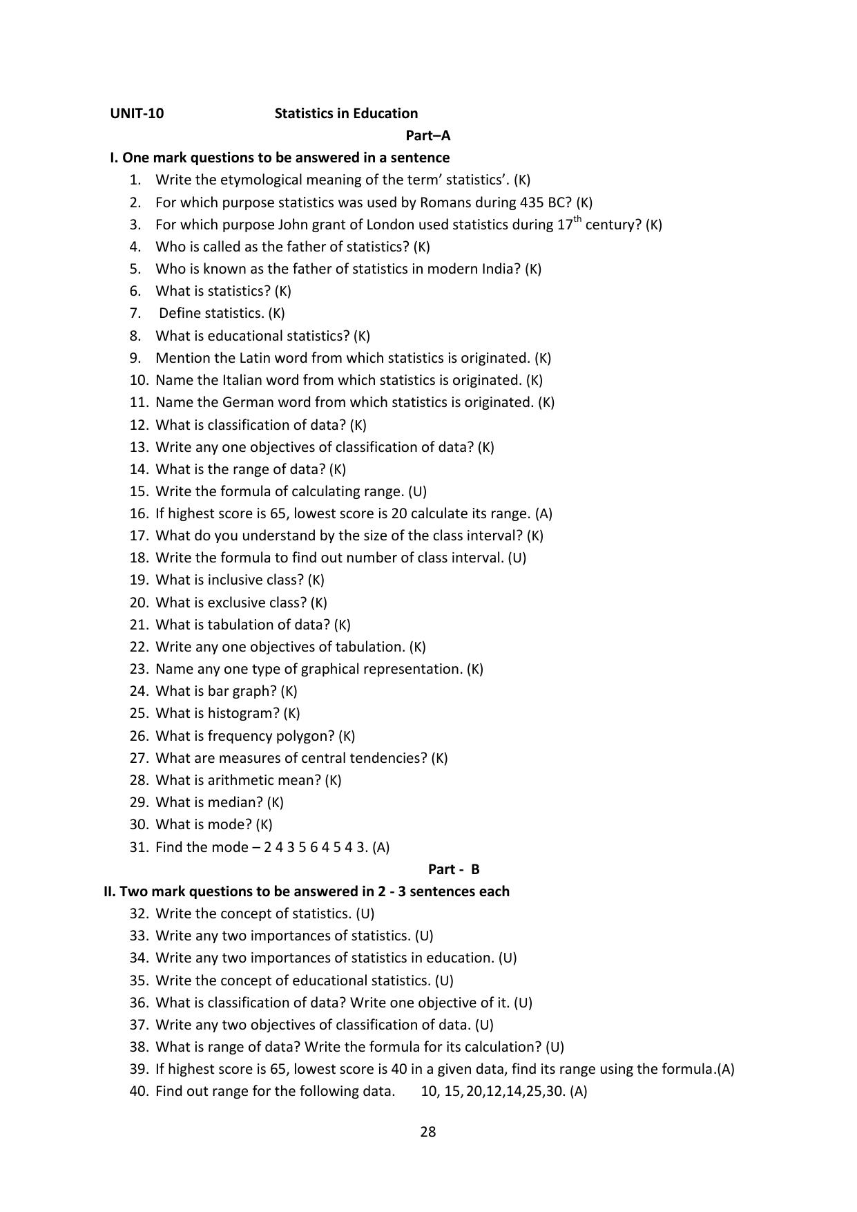 Karnataka 2nd PUC Question Bank for Education - Page 28