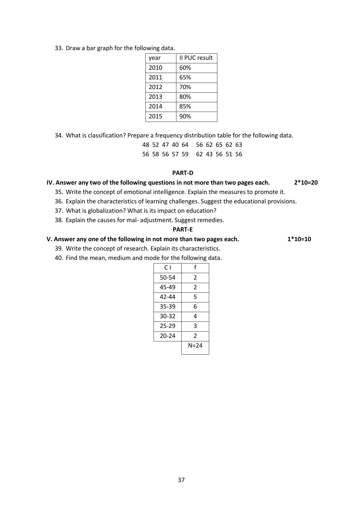 Karnataka 2nd PUC Question Bank for Education - Page 37