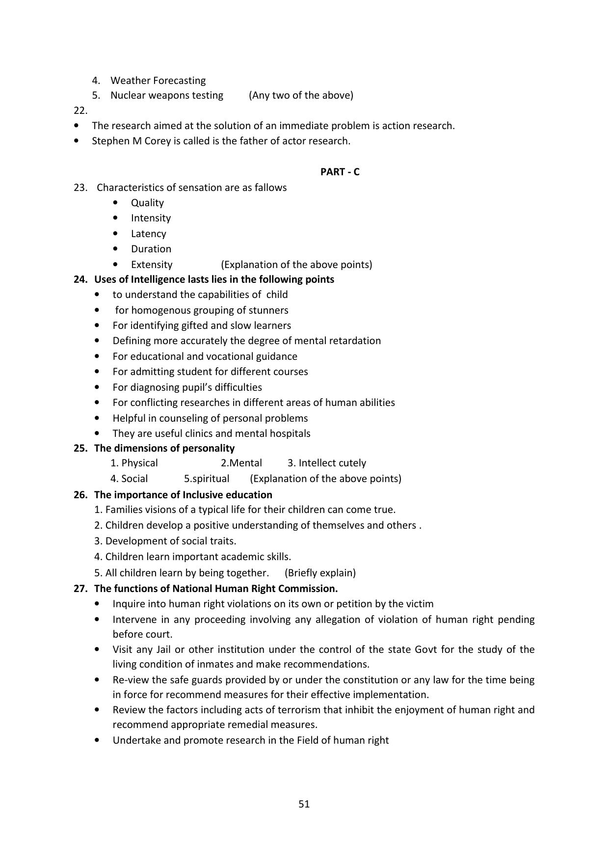 Karnataka 2nd PUC Question Bank for Education - Page 51