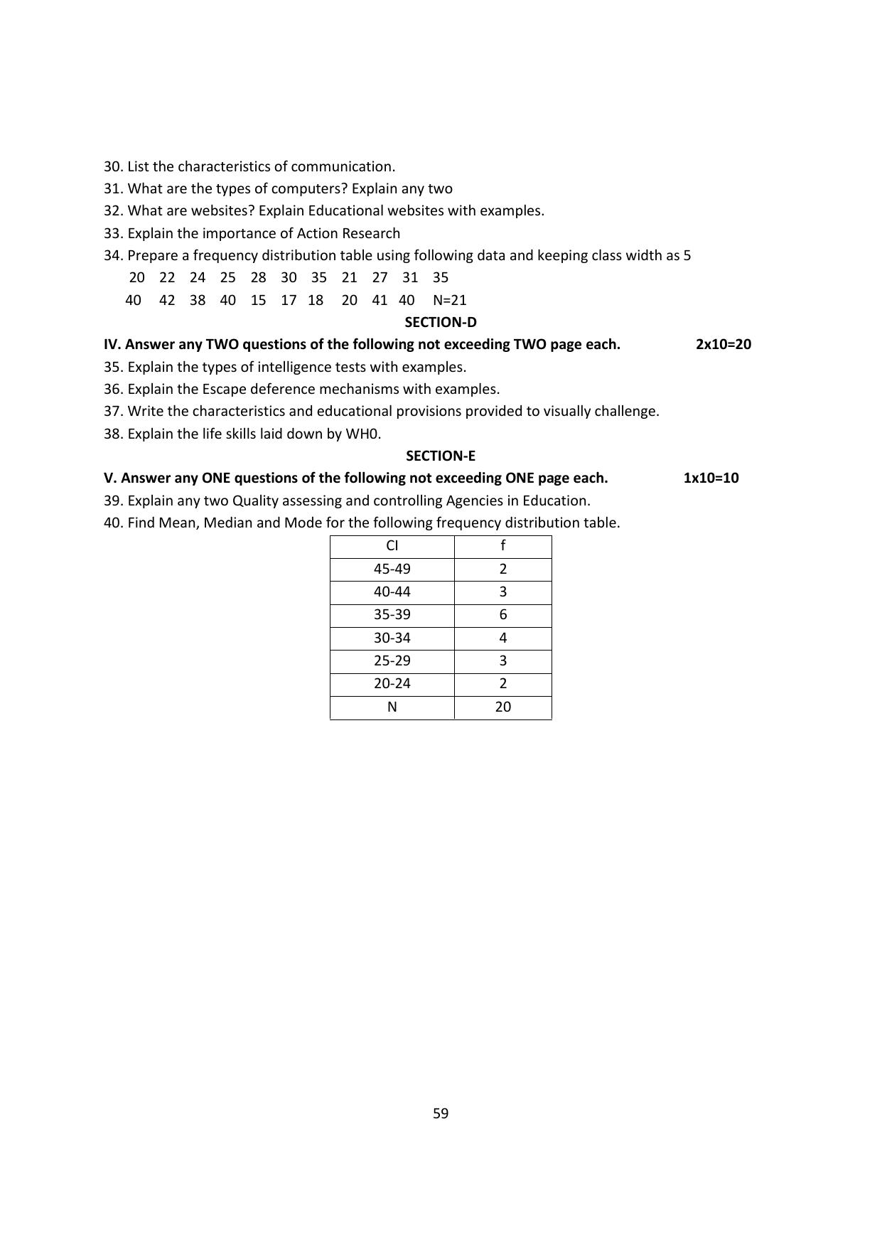 Karnataka 2nd PUC Question Bank for Education - Page 59