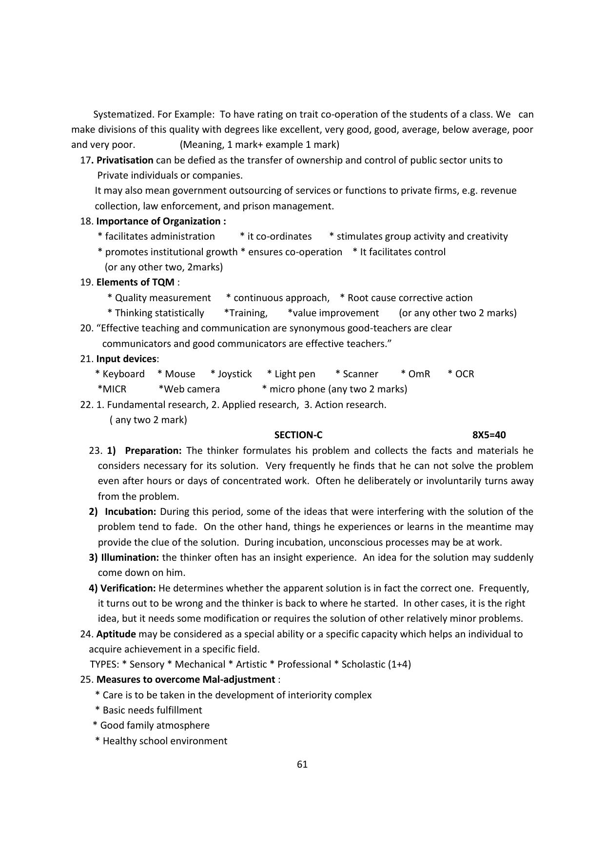 Karnataka 2nd PUC Question Bank for Education - Page 61