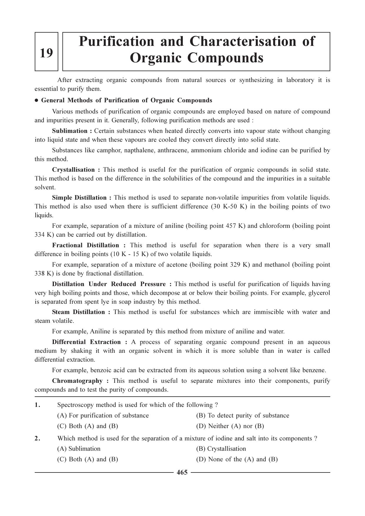 GSEB HSC Chemistry Question Paper (English Medium)- Chapter 19 - Page 1