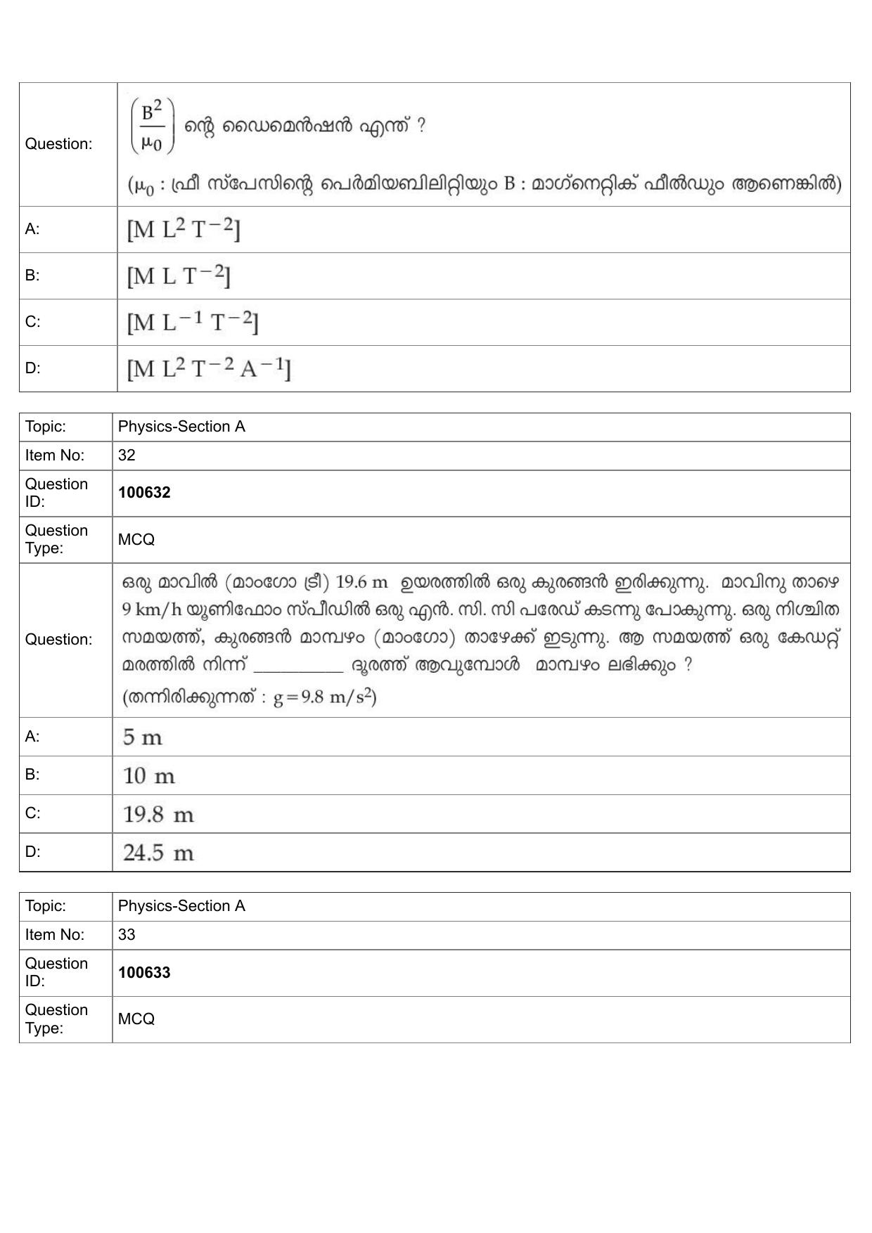 JEE Mains 2022: BTech Malayalam (Shift 1) 28-07-2022 Question Paper - Page 14