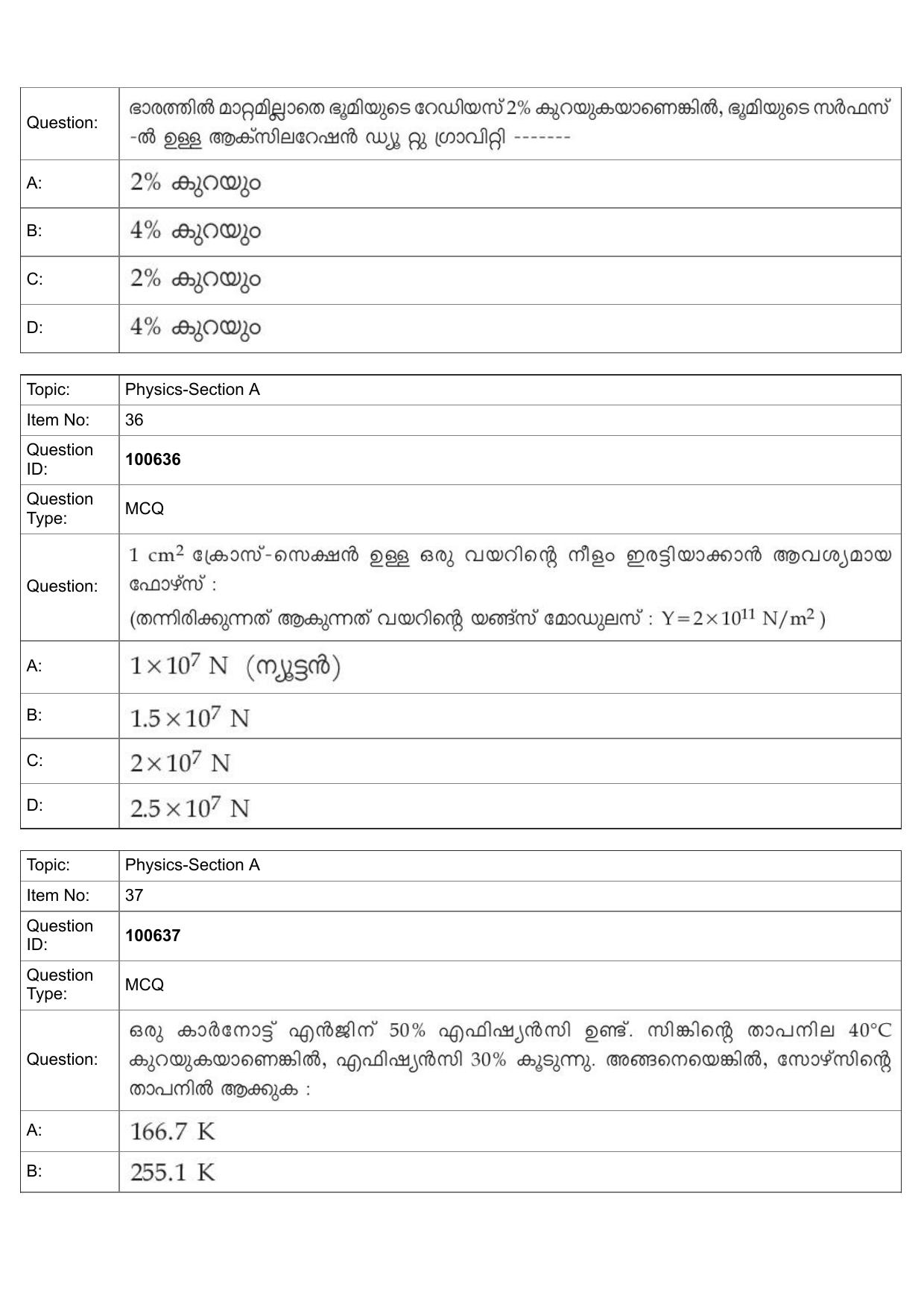 JEE Mains 2022: BTech Malayalam (Shift 1) 28-07-2022 Question Paper - Page 16