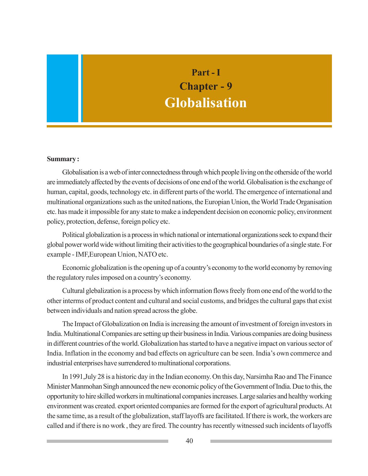 Tripura Board Class 12 Political Science English Workbooks - Page 40