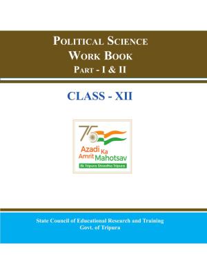Tripura Board Class 12 Political Science English Workbooks