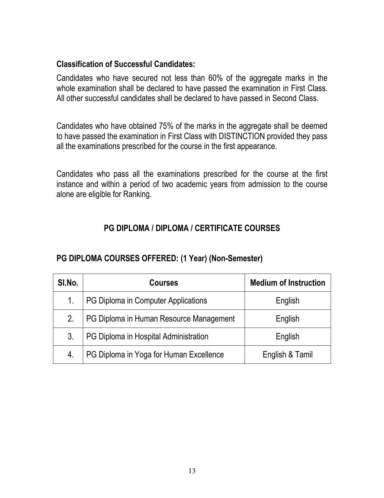 Thiruvalluvar University, Vellore Tide Prospectus 2021-22 - Page 13