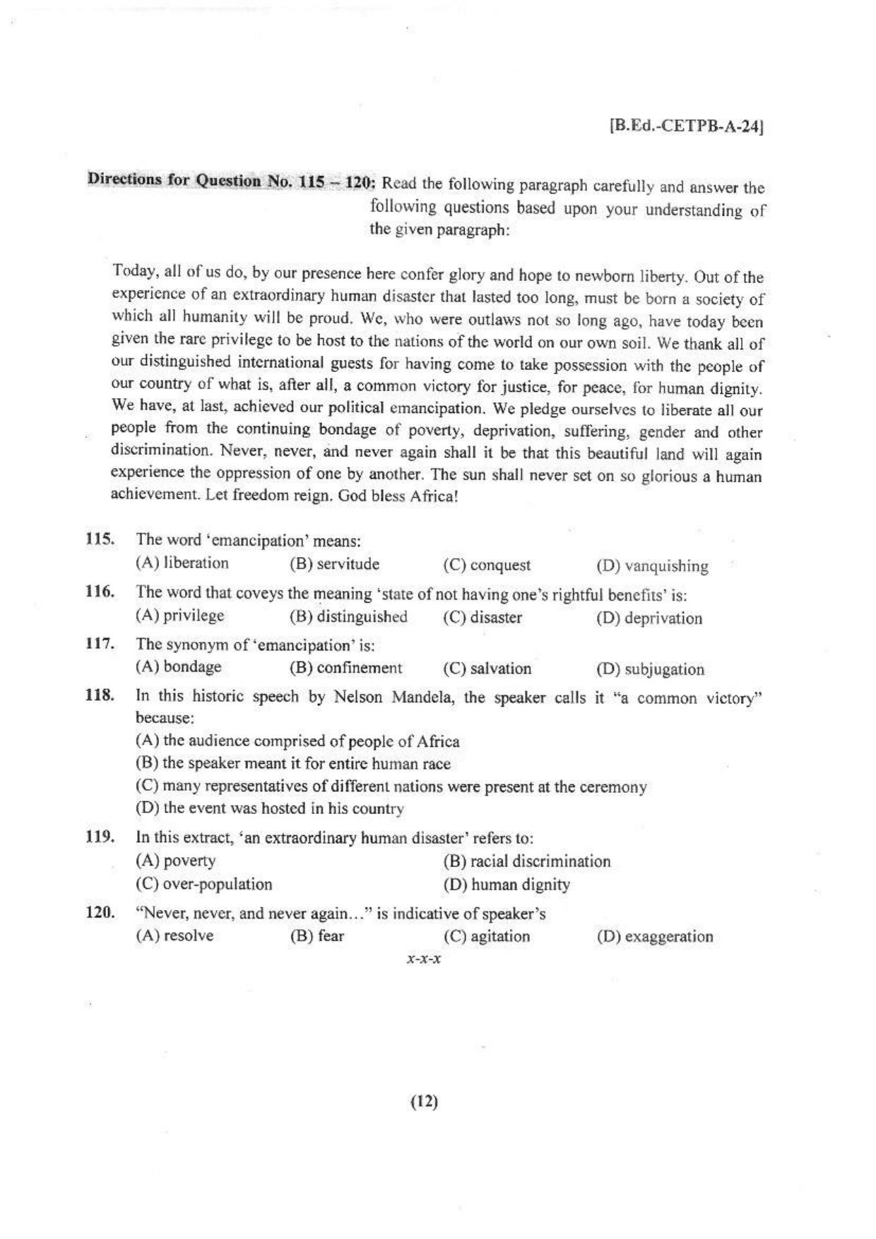 Punjab B.Ed 2024 Question Paper - Page 13