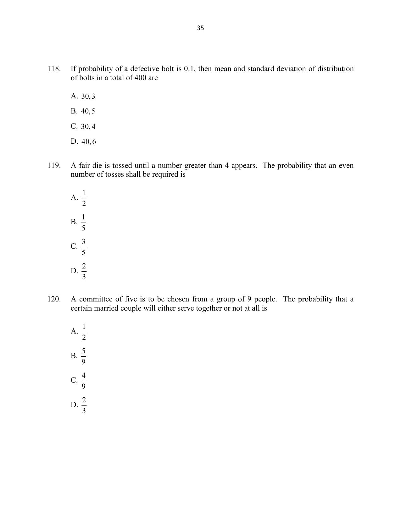 CUSAT CAT 2016 Mathematics, Physics, Chemistry 1 Question Paper - Page 35