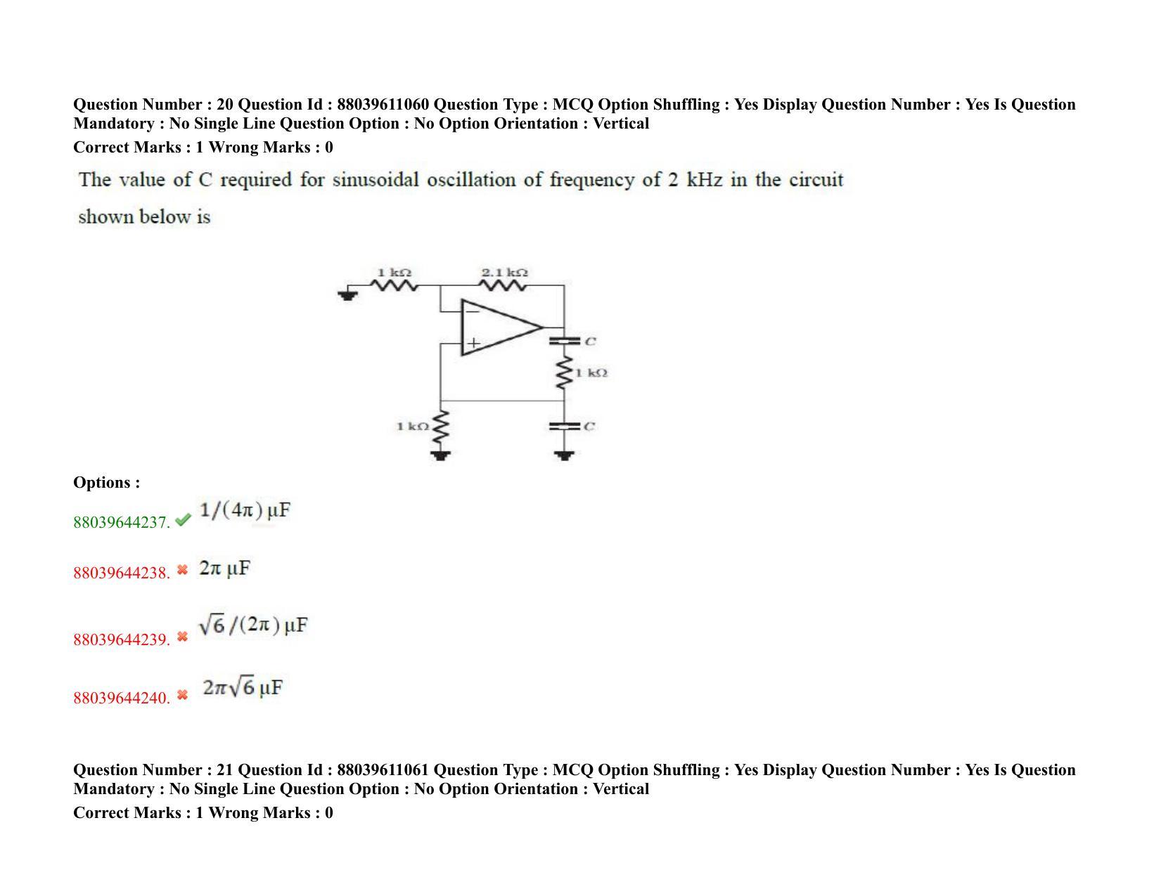 TS PGECET 2020: Electronics and Communication Engineering Question Papers - Page 15