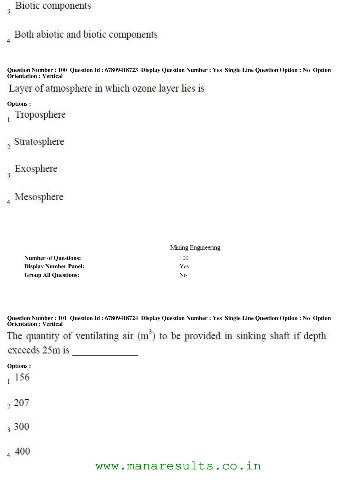 AP ECET 2018 - Mining Engineering Old Previous Question Papers - Page 37