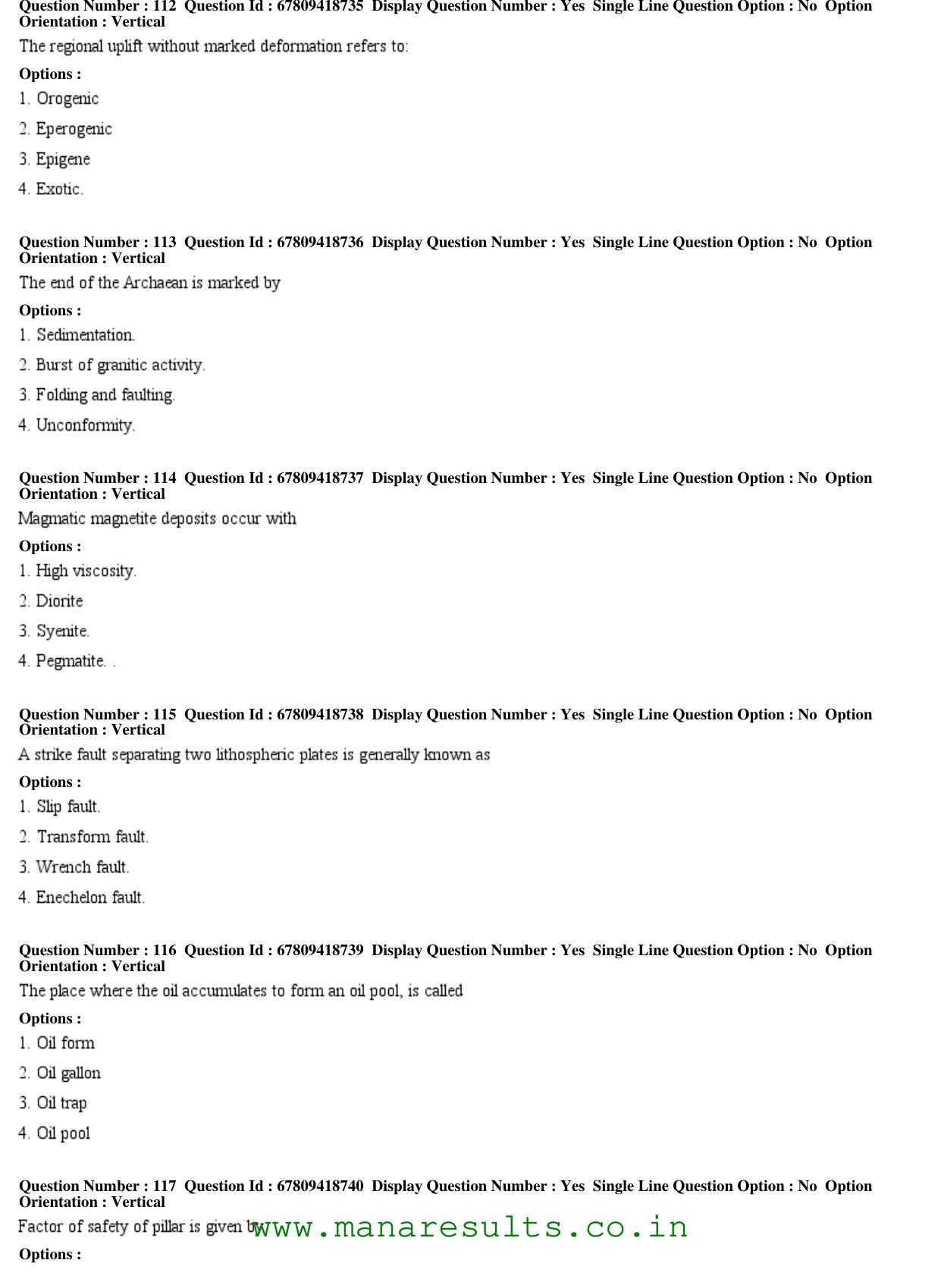 AP ECET 2018 - Mining Engineering Old Previous Question Papers - Page 40