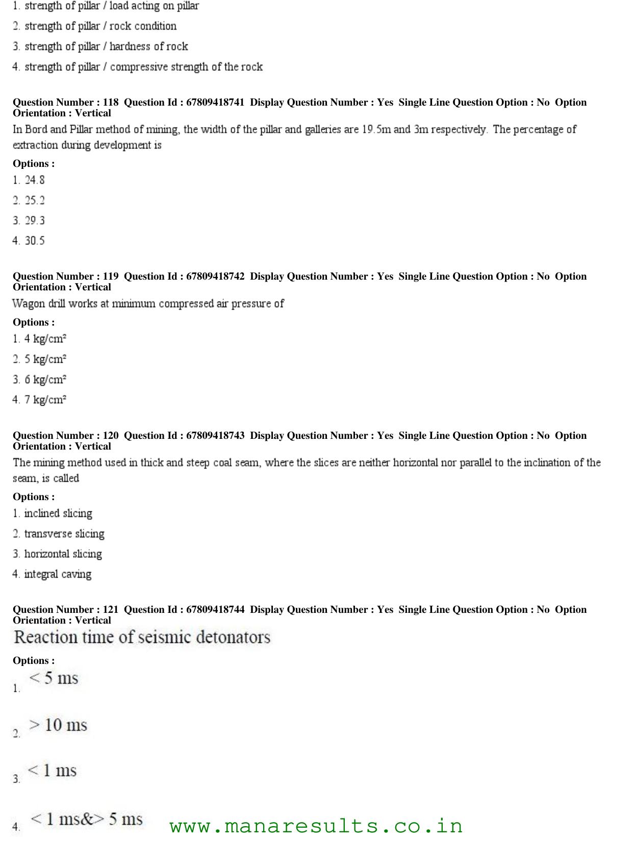 AP ECET 2018 - Mining Engineering Old Previous Question Papers - Page 41
