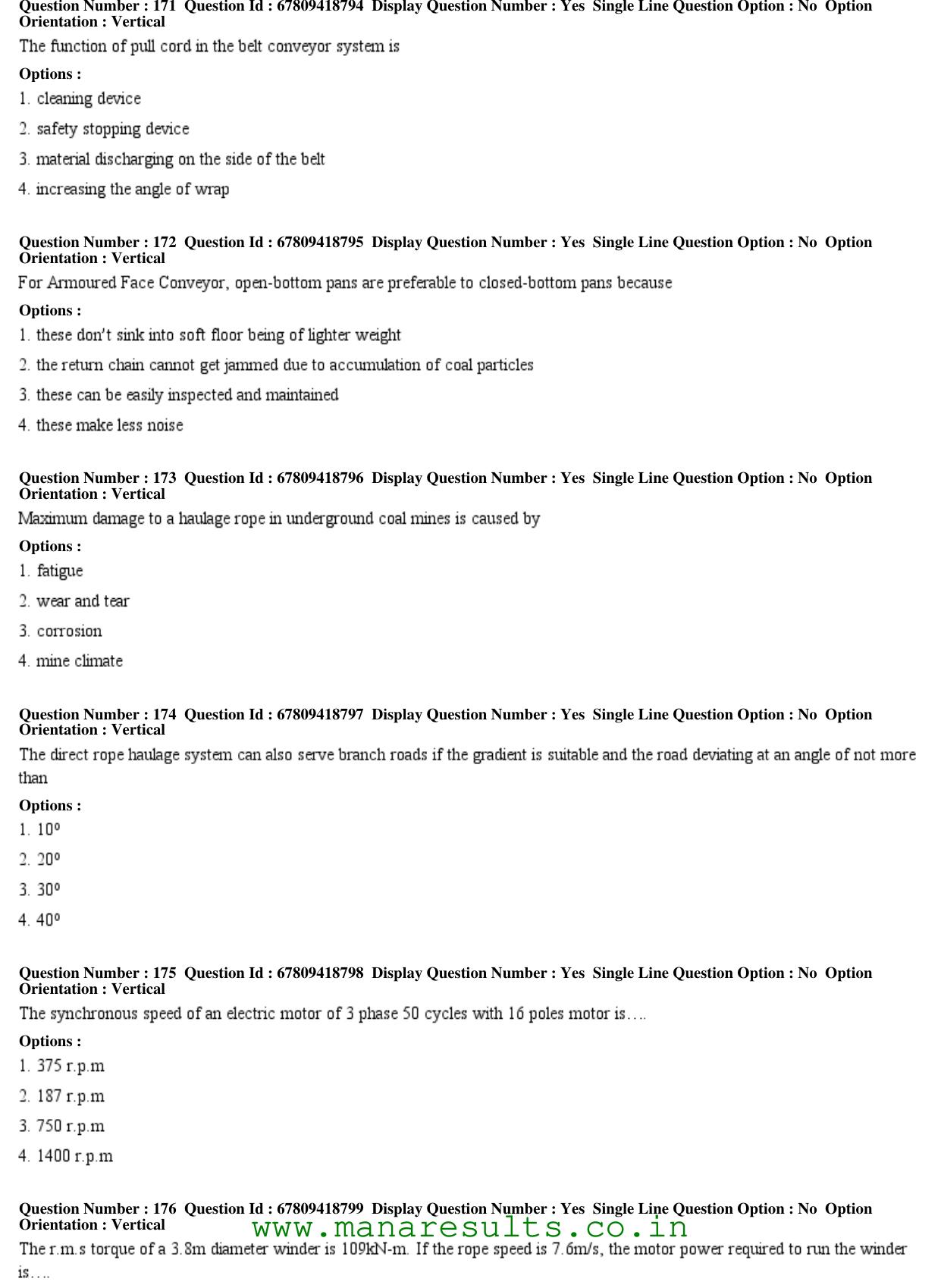 AP ECET 2018 - Mining Engineering Old Previous Question Papers - Page 52