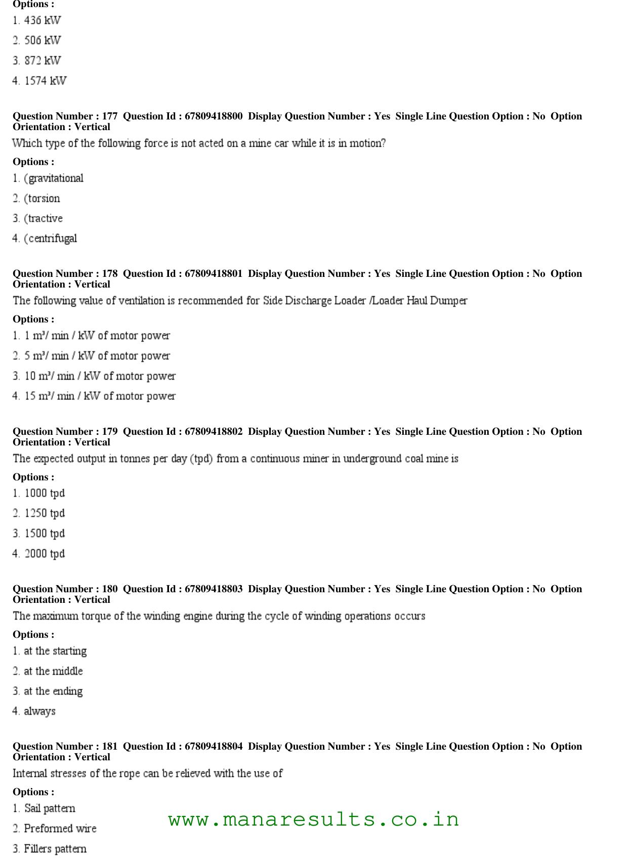 AP ECET 2018 - Mining Engineering Old Previous Question Papers - Page 53