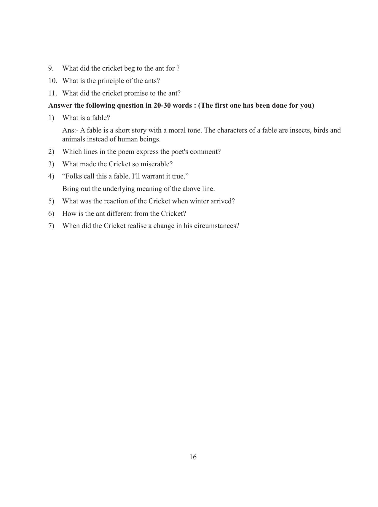 Tripura Board Class 8 English Workbooks - Page 16