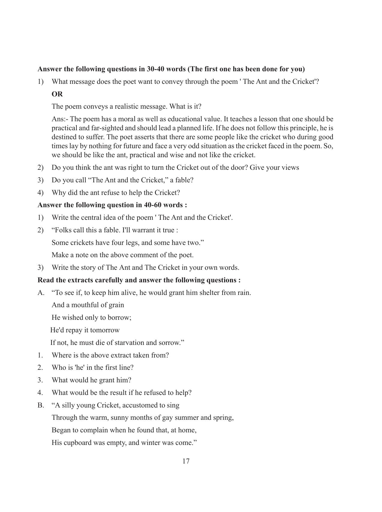 Tripura Board Class 8 English Workbooks - Page 17