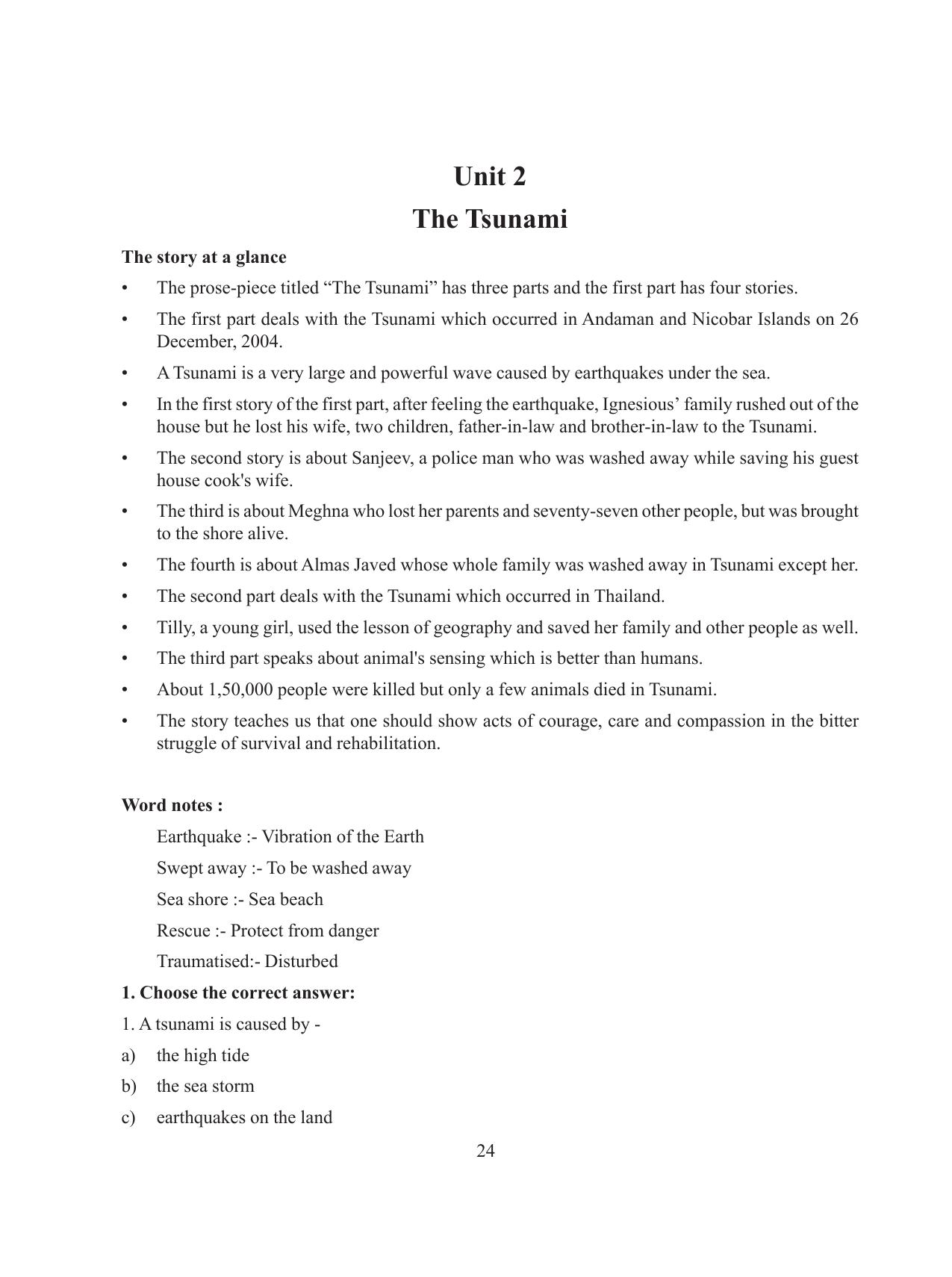 Tripura Board Class 8 English Workbooks - Page 24