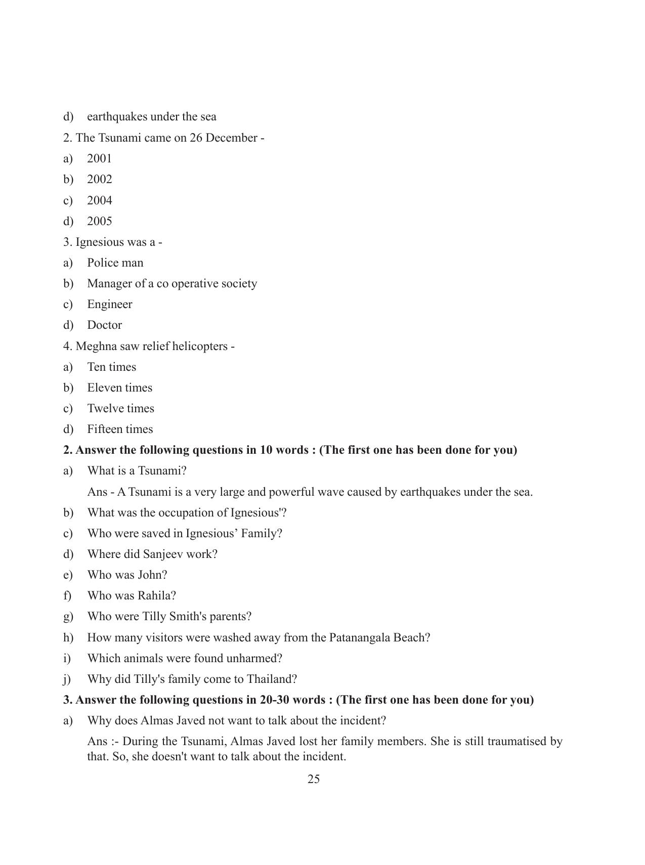 Tripura Board Class 8 English Workbooks - Page 25