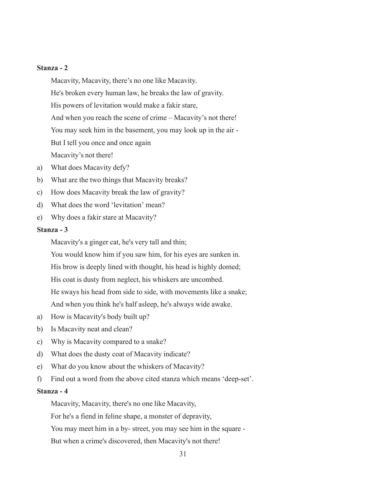 Tripura Board Class 8 English Workbooks - Page 31