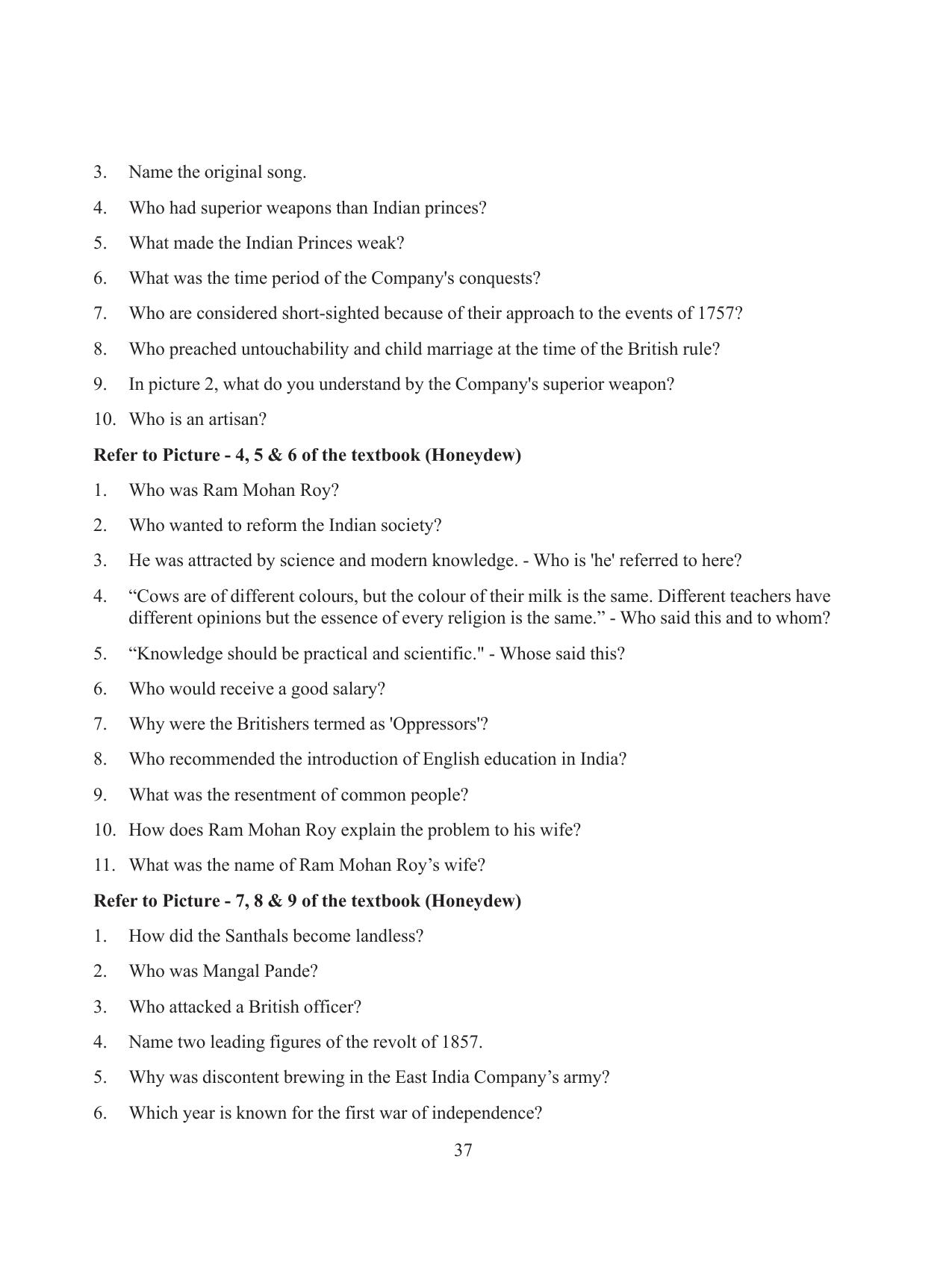 Tripura Board Class 8 English Workbooks - Page 37