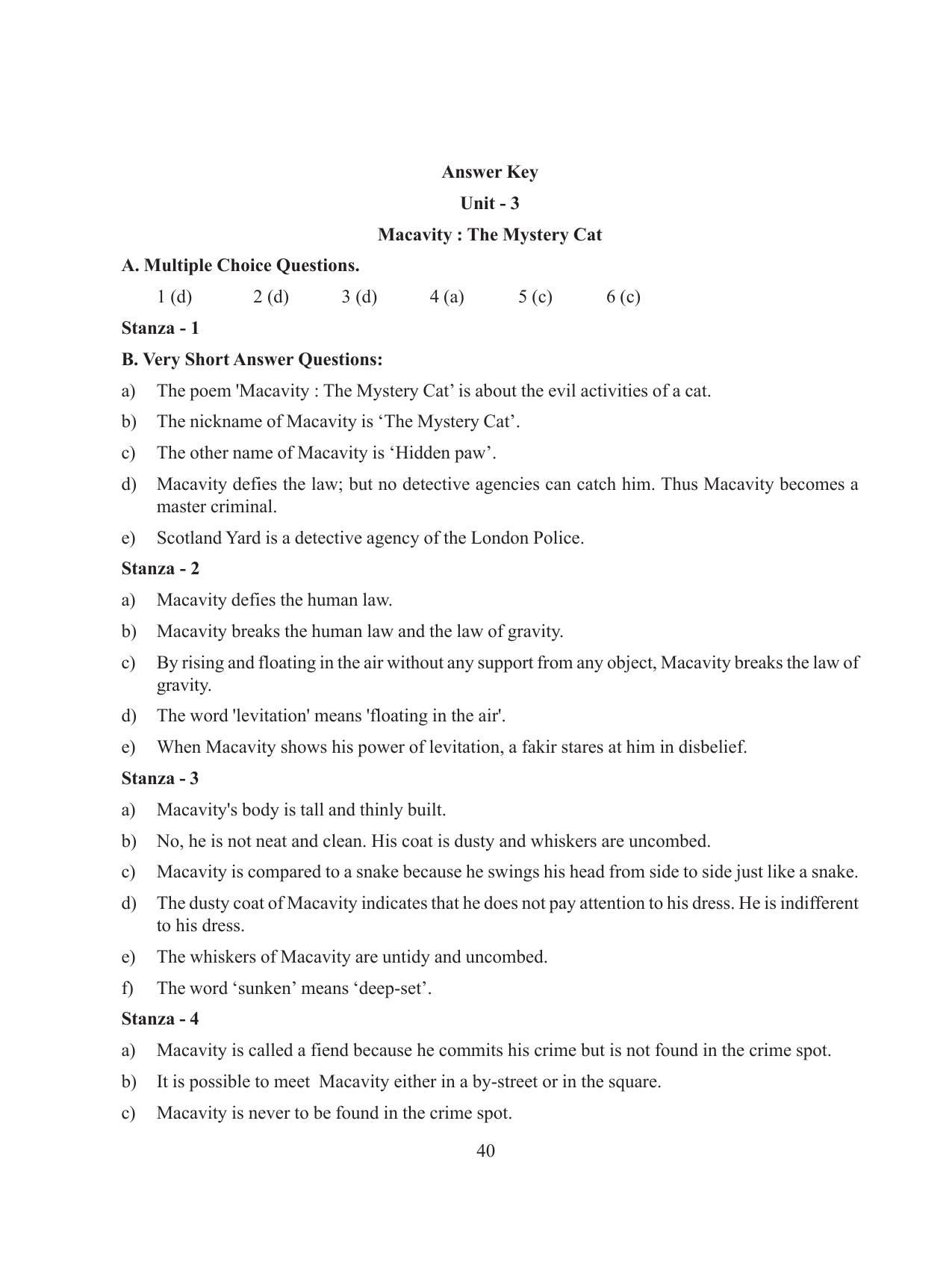 Tripura Board Class 8 English Workbooks - Page 40