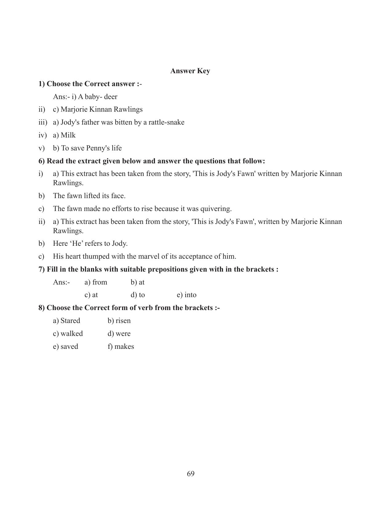 Tripura Board Class 8 English Workbooks - Page 69