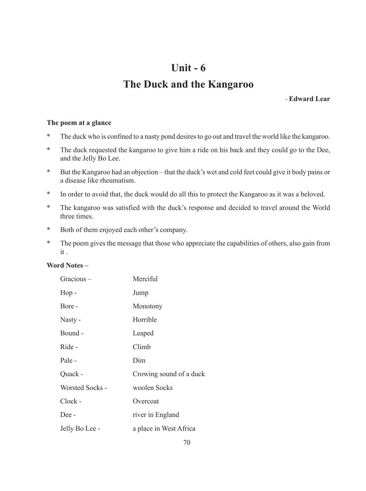 Tripura Board Class 8 English Workbooks - Page 70