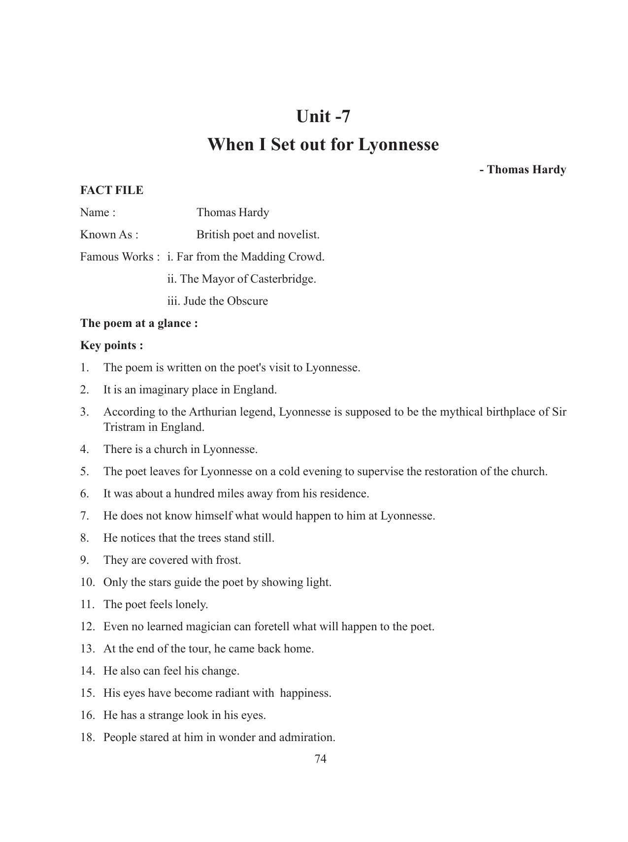 Tripura Board Class 8 English Workbooks - Page 74