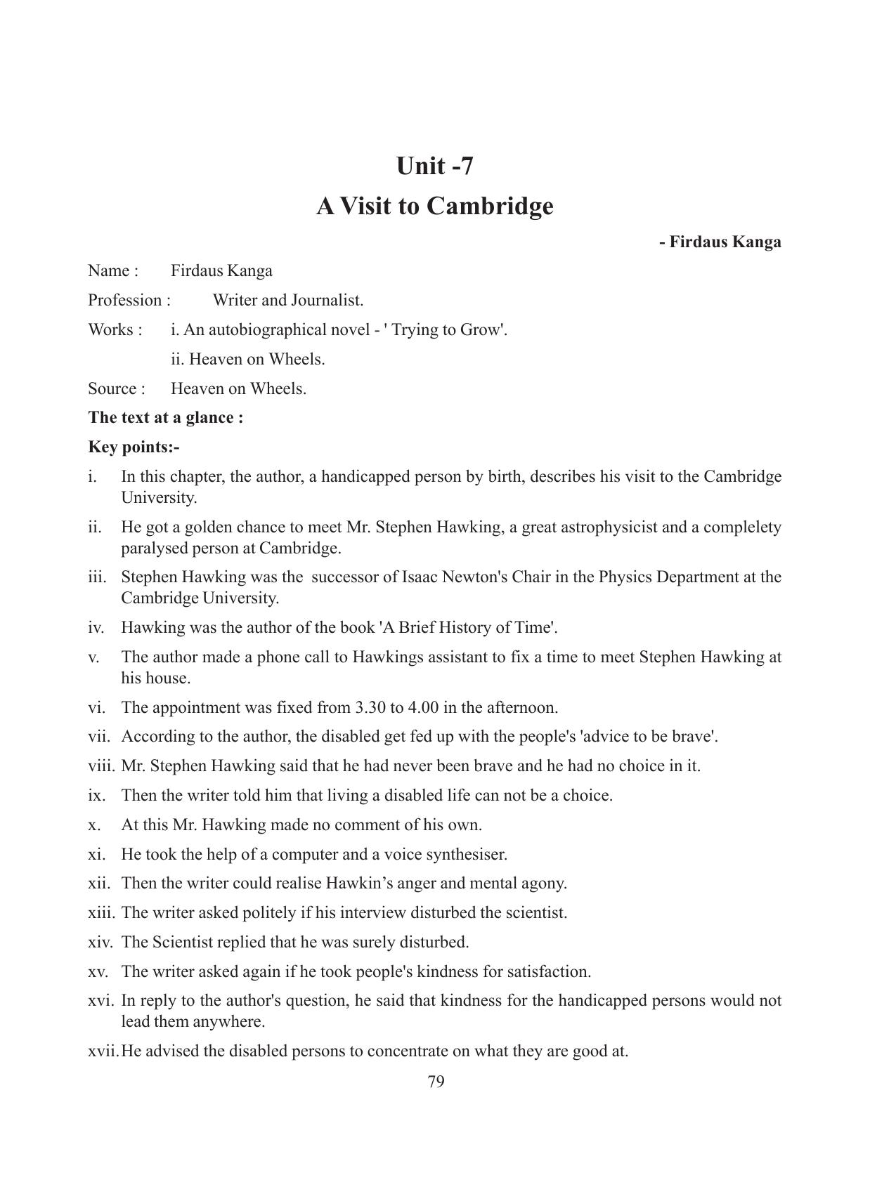 Tripura Board Class 8 English Workbooks - Page 79