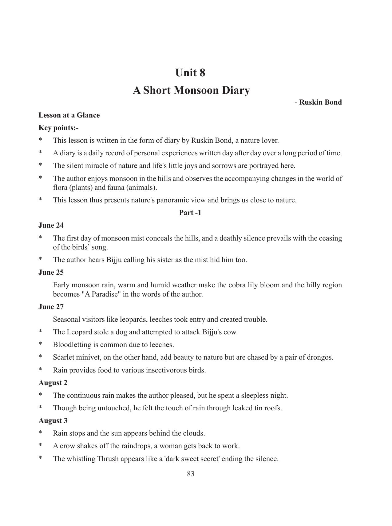 Tripura Board Class 8 English Workbooks - Page 83