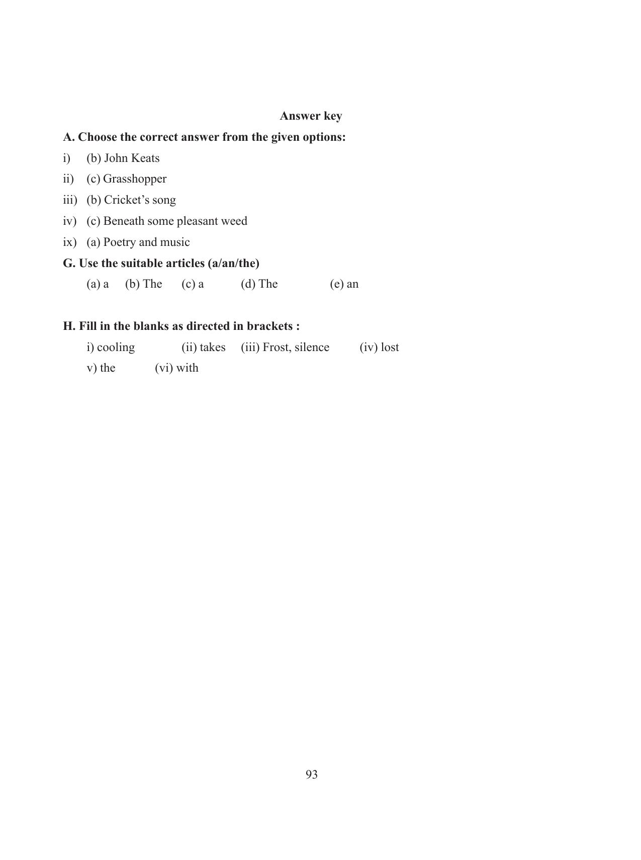 Tripura Board Class 8 English Workbooks - Page 93