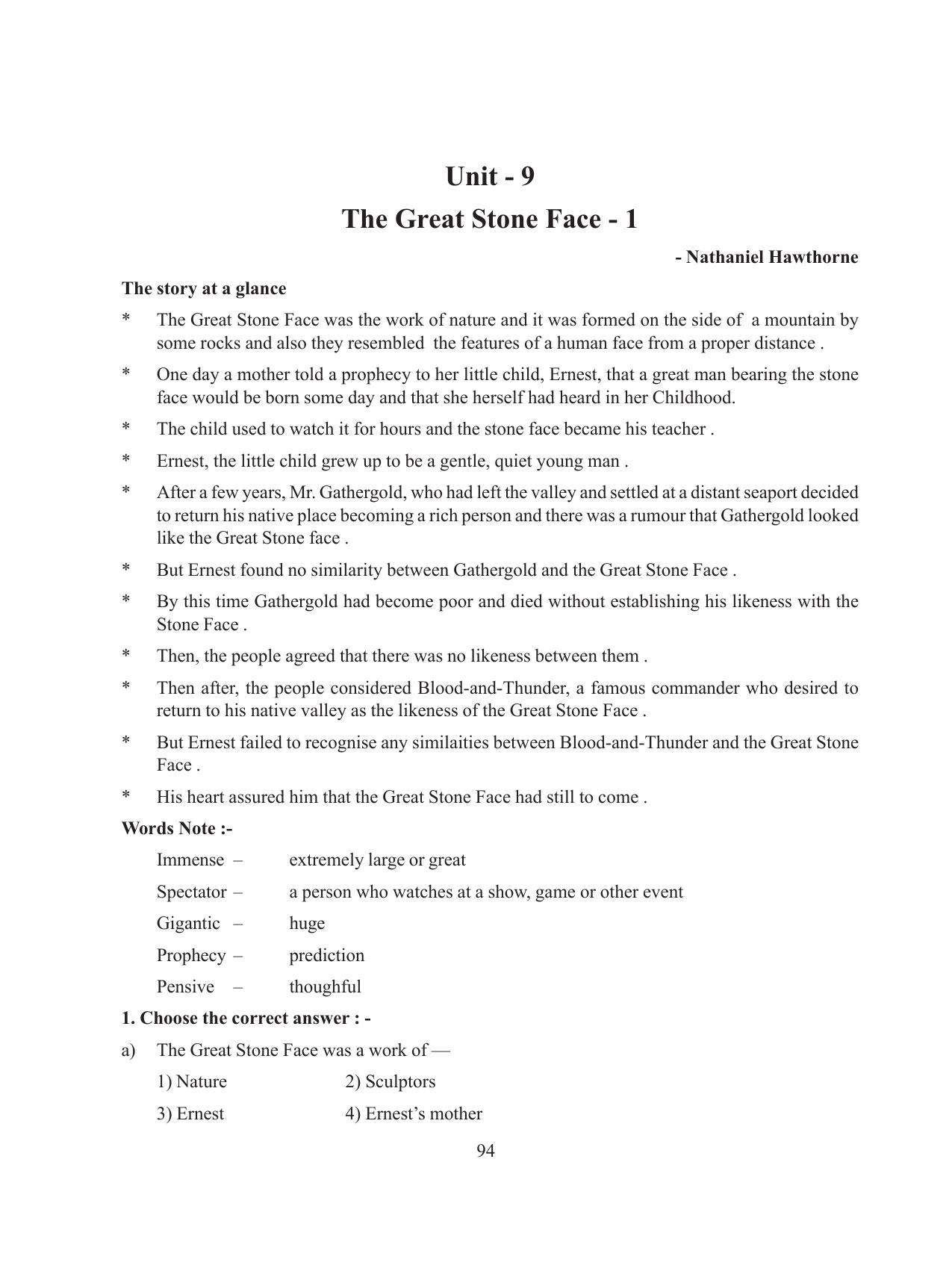 Tripura Board Class 8 English Workbooks - Page 94