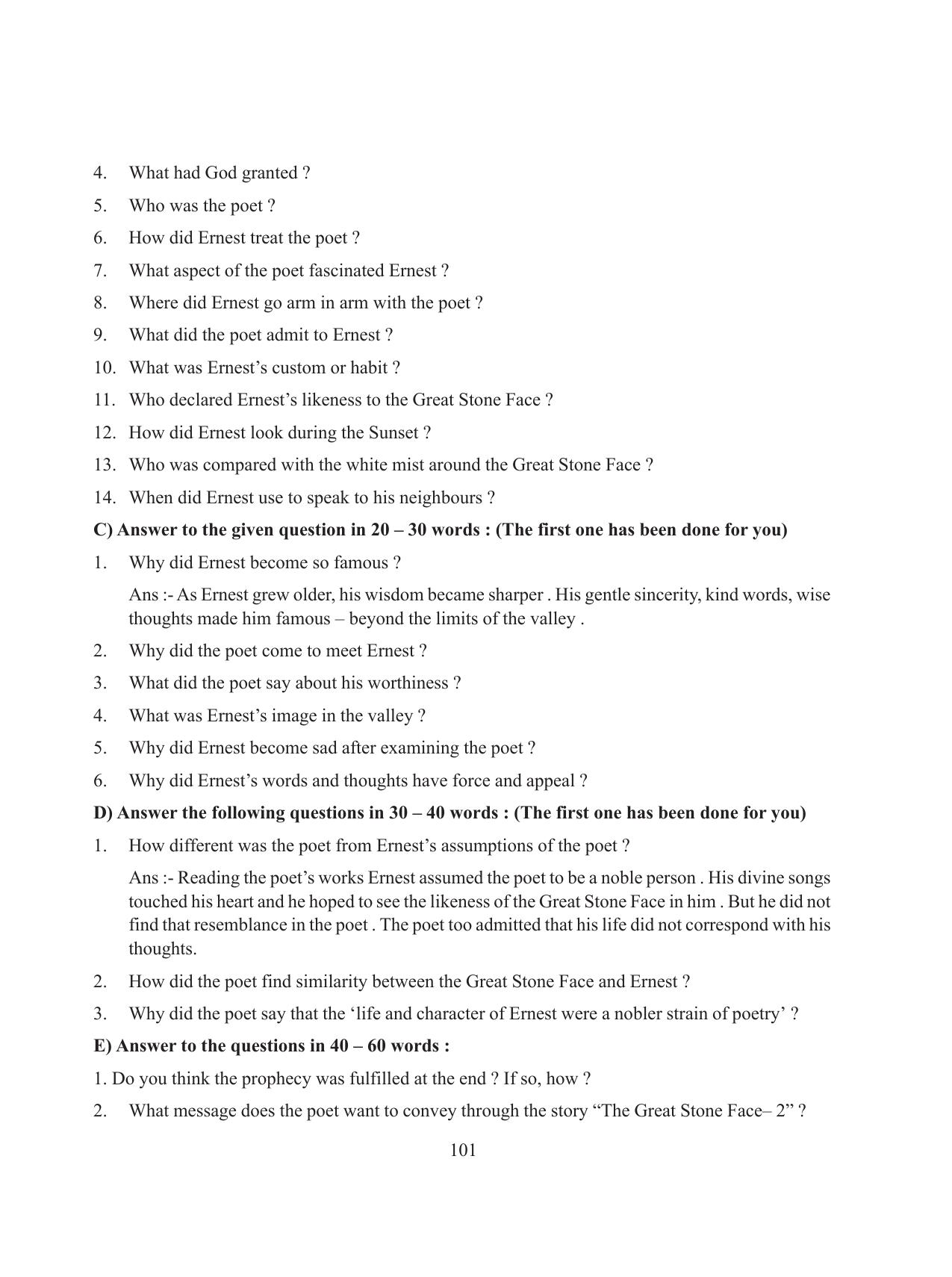 Tripura Board Class 8 English Workbooks - Page 101