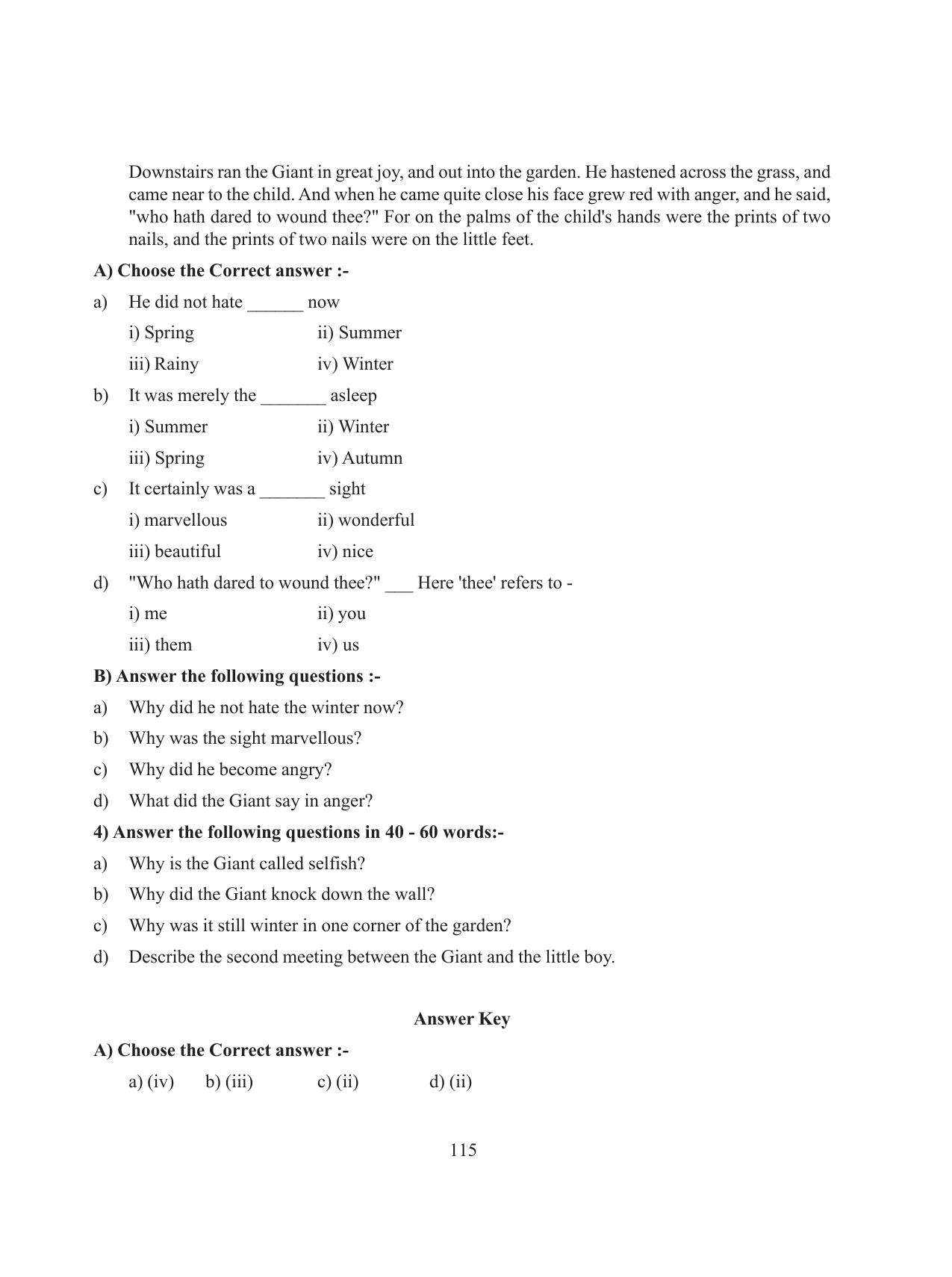 Tripura Board Class 8 English Workbooks - Page 115