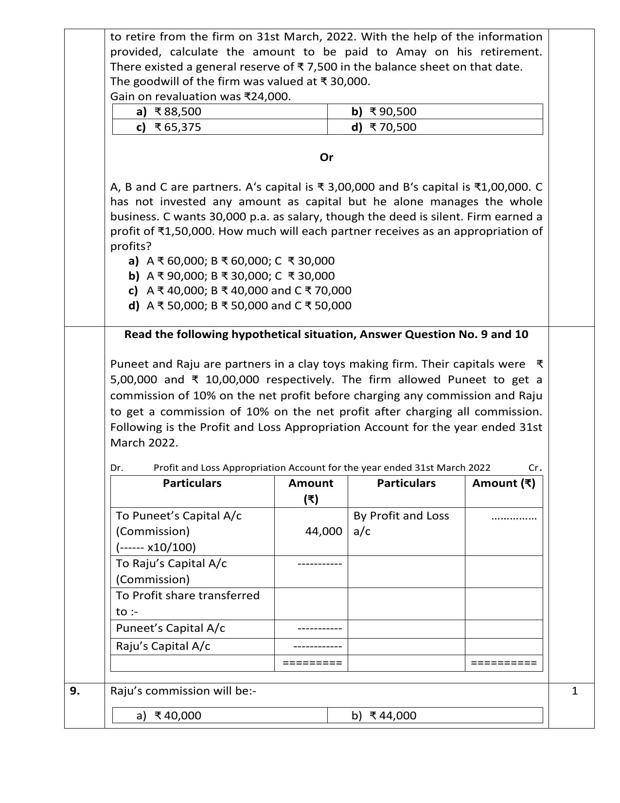 CBSE Class 12 Accountancy Practice Questions 2022-23 - Page 4