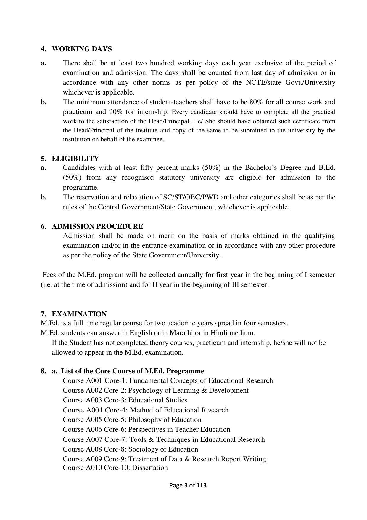 Dwonload Pdf - RTMNU Department of Education of (M.Ed.) CURRICULUM Syllabus. - Page 3