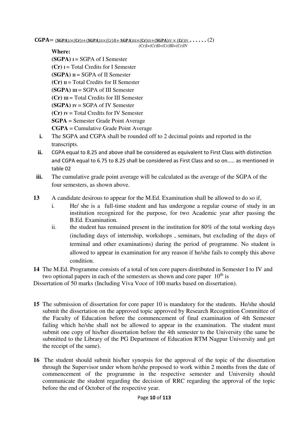 Dwonload Pdf - RTMNU Department of Education of (M.Ed.) CURRICULUM Syllabus. - Page 10