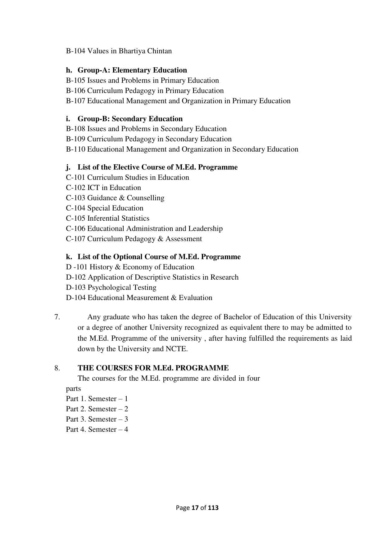 Dwonload Pdf - RTMNU Department of Education of (M.Ed.) CURRICULUM Syllabus. - Page 17
